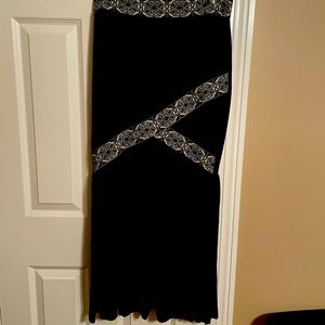 Venus maxi skirt with trim